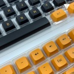 Vortex Series Orange Black PBT Keycaps